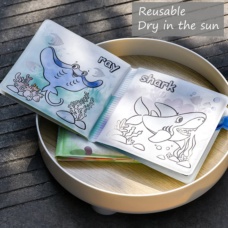 Nestora SplashPages – Baby Bath Book | Magic Water Coloring & Sensory Fun for Toddlers