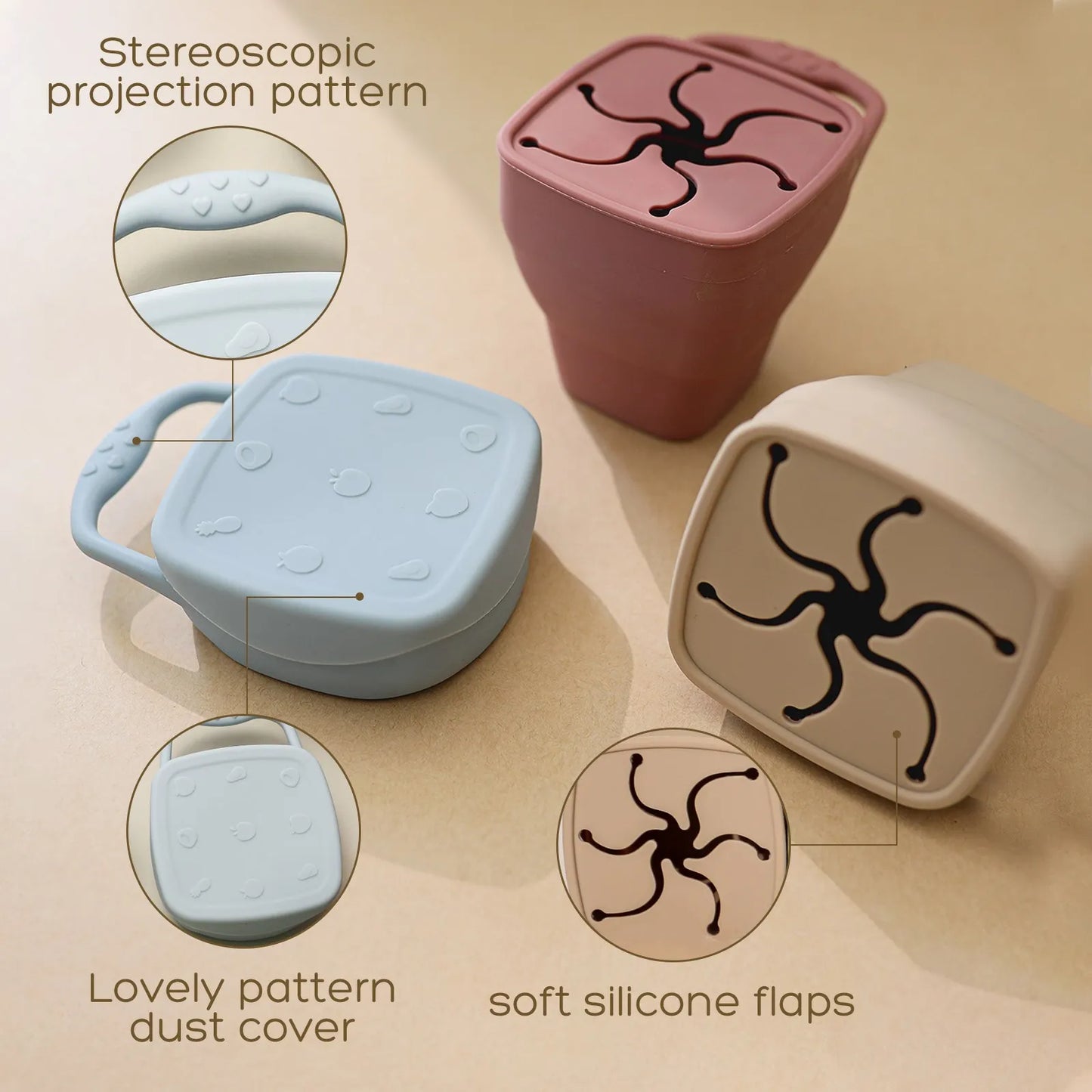 Nestora BiteBloom – Silicone Suction Plate & Snack Cup Set | BPA-Free Feeding Kit for Toddlers