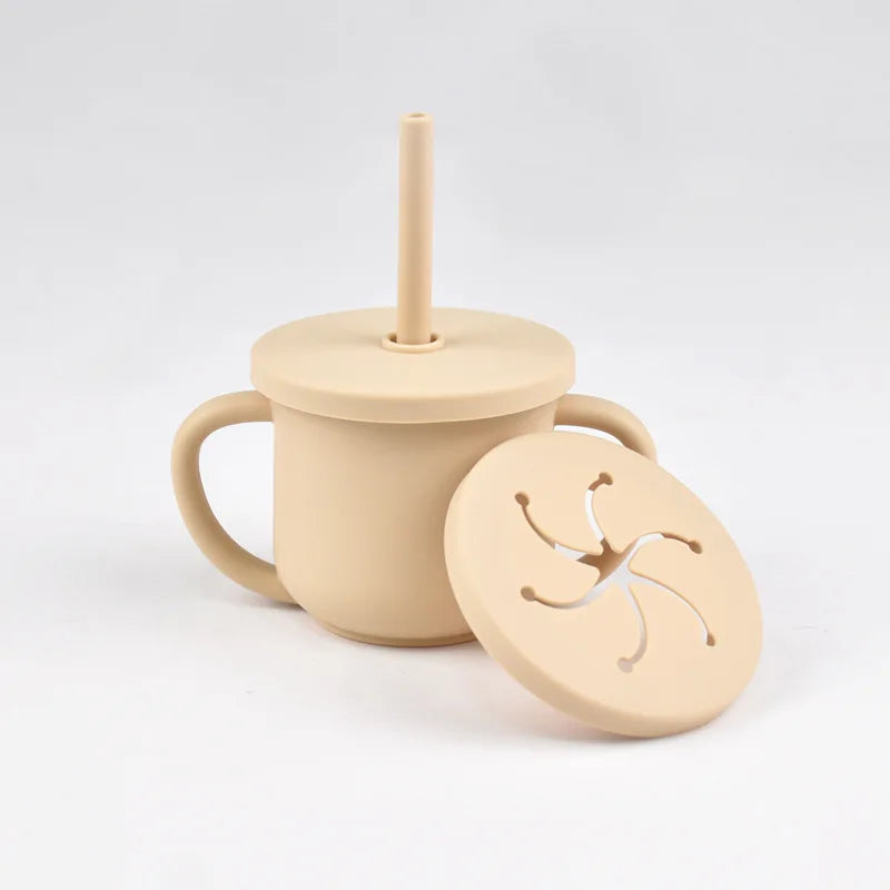 Nestora SipSafe – Silicone Straw Cup | Leakproof, BPA-Free Drinking Cup for Toddlers