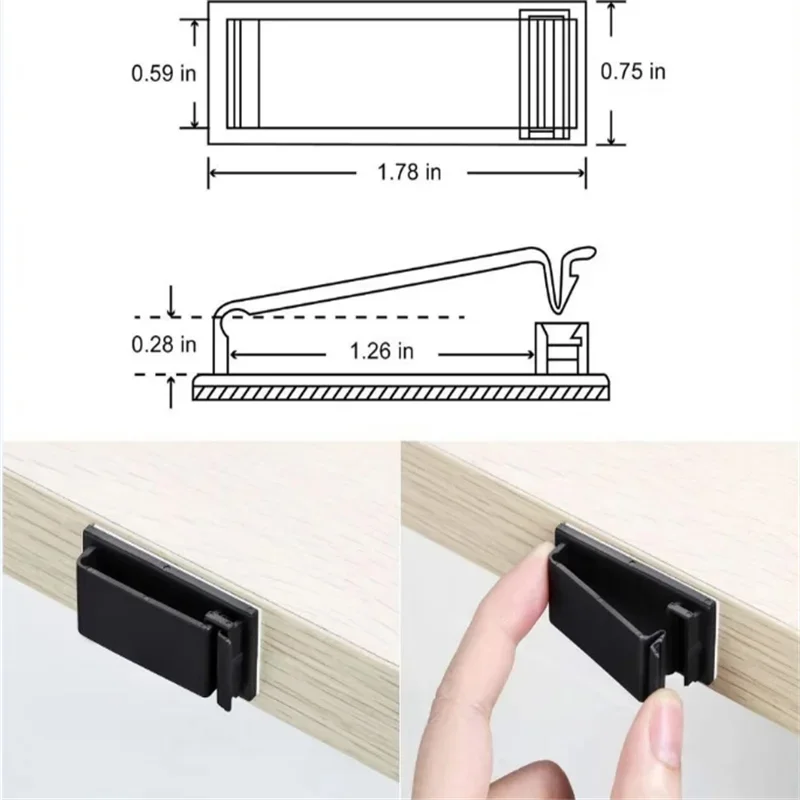 Nestora WireSnap – Cable Fixing Clip | Desk & Chassis Organizer Buckle