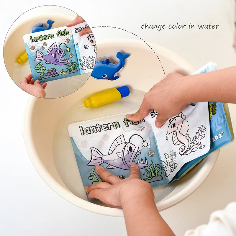 Nestora SplashPages – Baby Bath Book | Magic Water Coloring & Sensory Fun for Toddlers