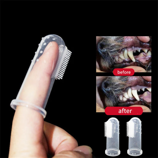 Nestora GentleBite – Super Soft Finger Toothbrush for Dogs & Cats | Tartar & Breath Care Tool