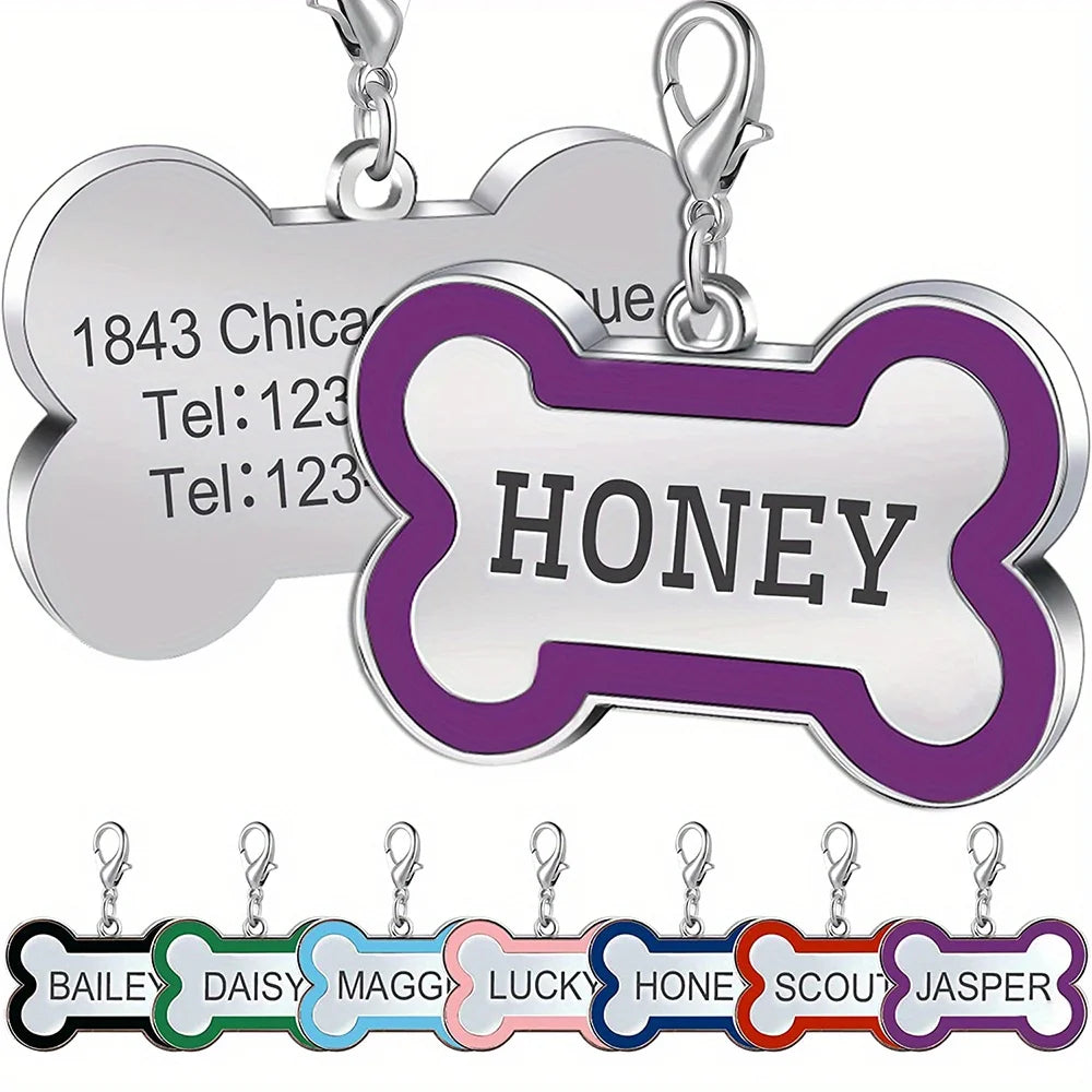 Nestora Identity Tag – Personalized Slide-On ID for Dogs & Cats