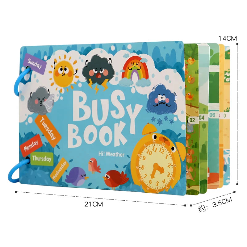 Nestora QuietPlay – Montessori Busy Book | Early Learning & Sensory Activity for Toddlers