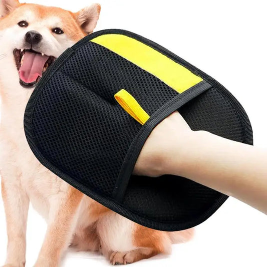 Nestora DualTouch – Double-Sided Grooming Glove | Deshedding & Massaging Brush for Dogs & Cats