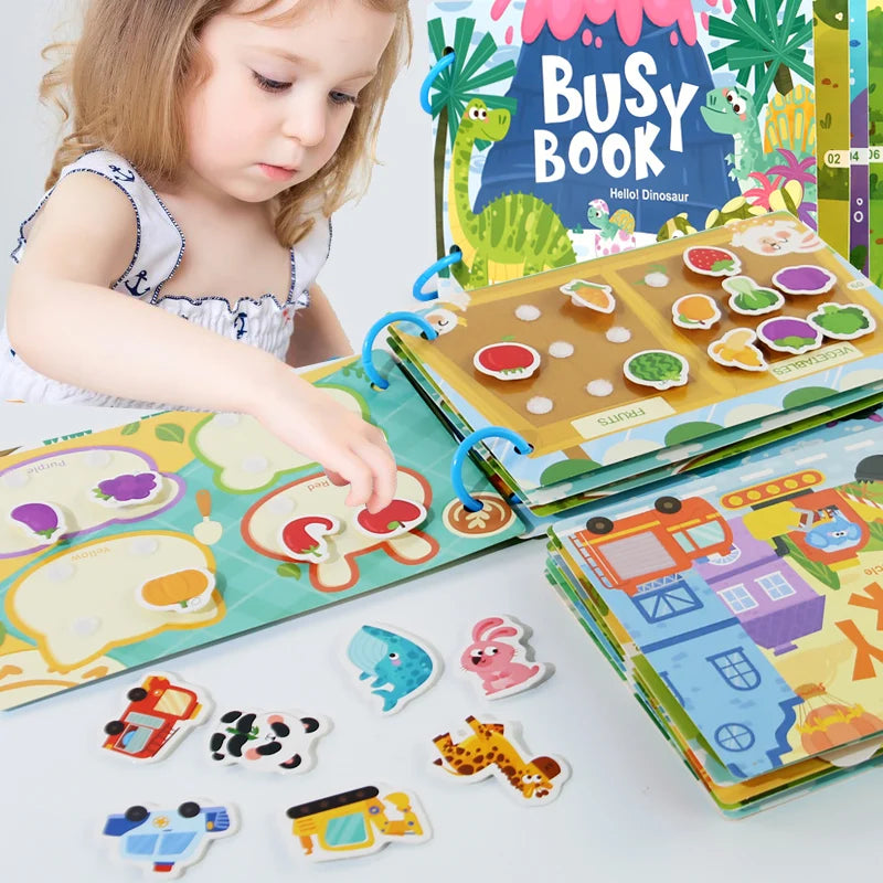 Nestora QuietPlay – Montessori Busy Book | Early Learning & Sensory Activity for Toddlers