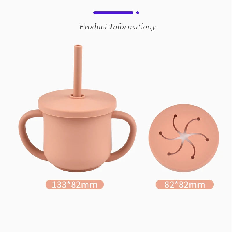 Nestora SipSafe – Silicone Straw Cup | Leakproof, BPA-Free Drinking Cup for Toddlers