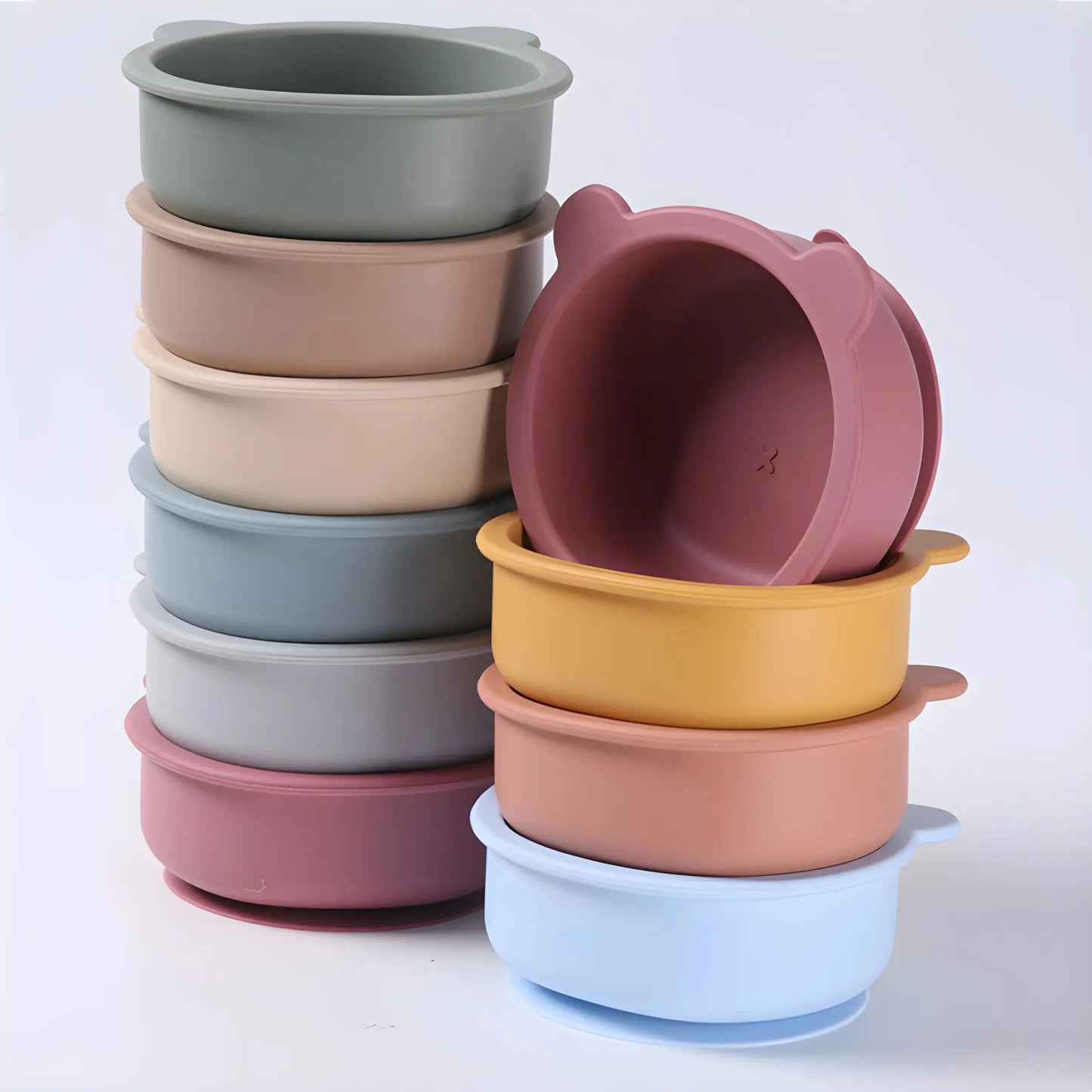 Nestora SpoonBloom – Silicone Suction Bowl | BPA-Free Feeding Dish for Toddlers