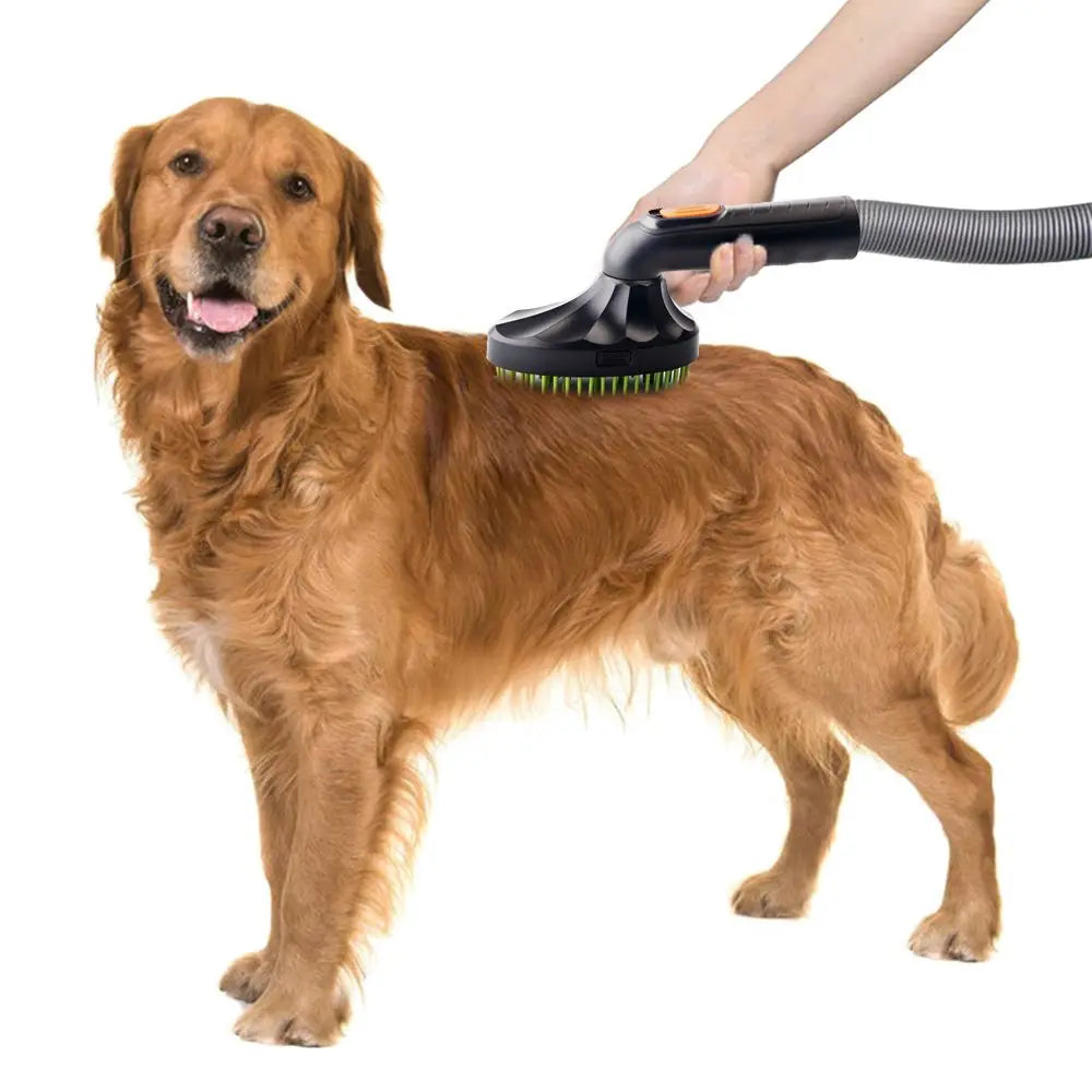 Nestora VacuBrush – Grooming Brush with Vacuum Cleaner Adapter for Pets