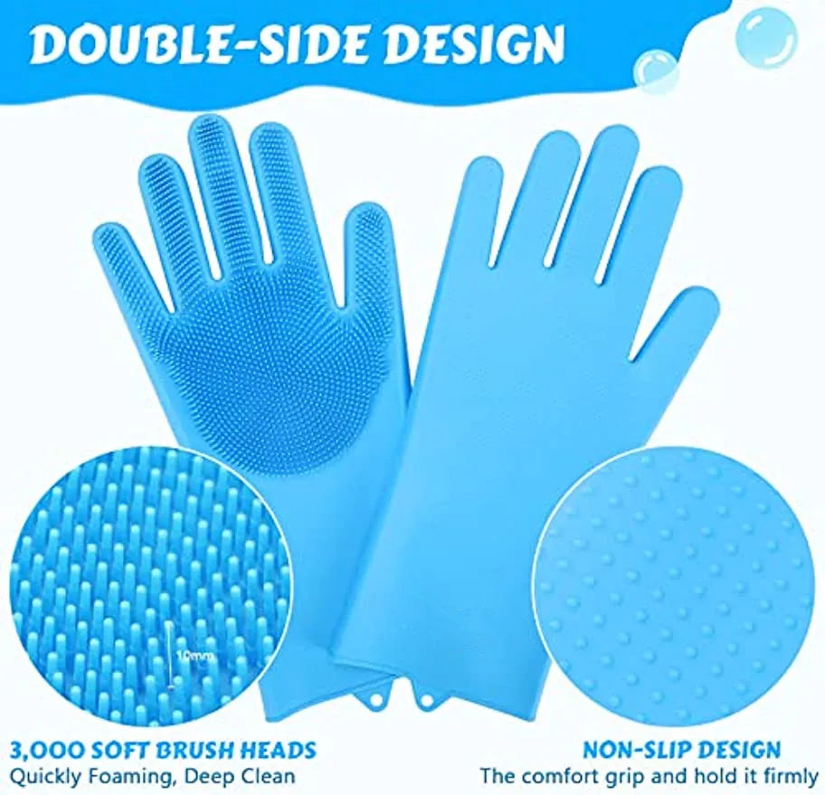Nestora ScrubEase – Pet Grooming & Bathing Glove | Shampoo Scrubber & Massager for Dogs & Cats