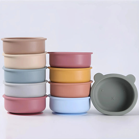Nestora SpoonBloom – Silicone Suction Bowl | BPA-Free Feeding Dish for Toddlers
