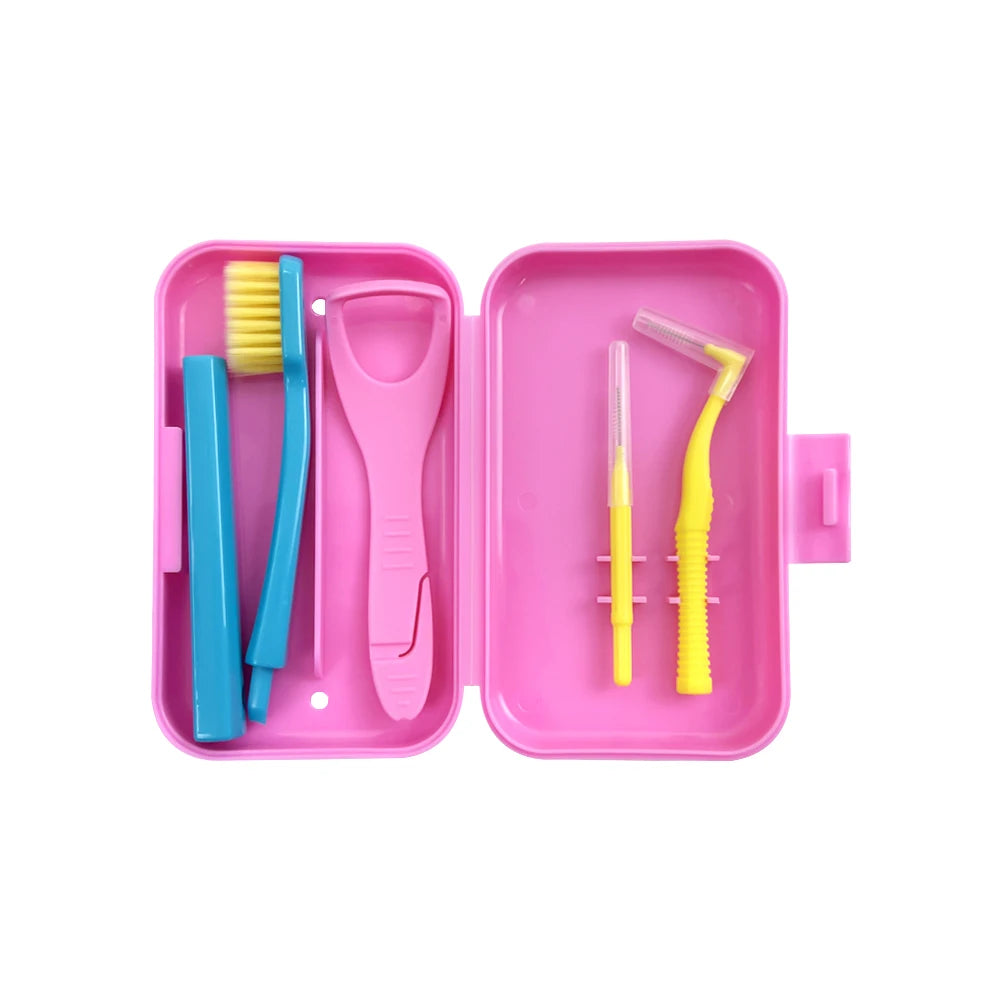 Nestora SmileKit – Portable Toothbrush Box & Oral Hygiene Set | Interdental Brush Travel Case