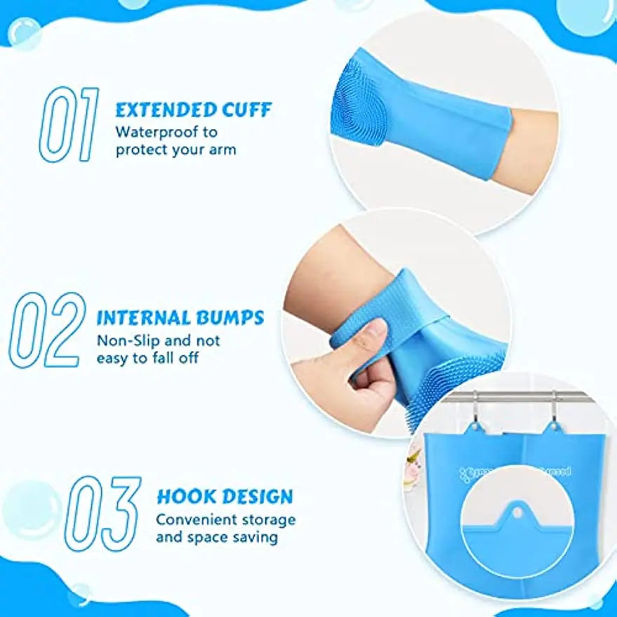 Nestora ScrubEase – Pet Grooming & Bathing Glove | Shampoo Scrubber & Massager for Dogs & Cats