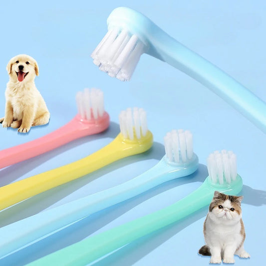 Nestora SmileCare – Small Head Dog Toothbrush | Gentle Oral Hygiene Tool for Pets