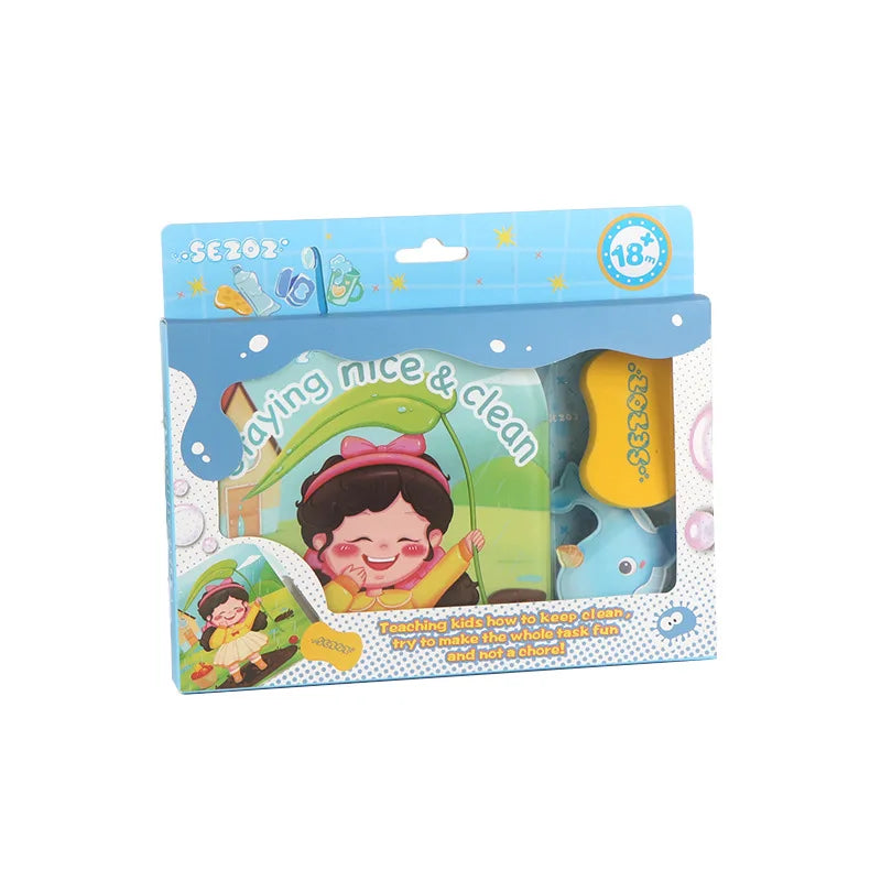 Nestora SplashPages – Baby Bath Book | Magic Water Coloring & Sensory Fun for Toddlers