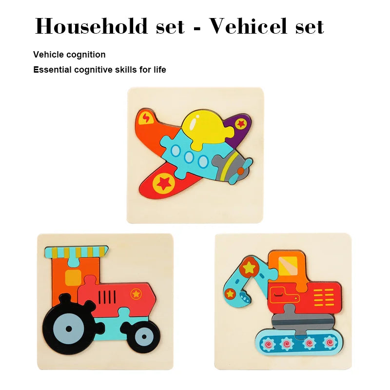 Nestora MiniMatch – Montessori Wooden Puzzle Set | Early Learning Toy for Toddlers