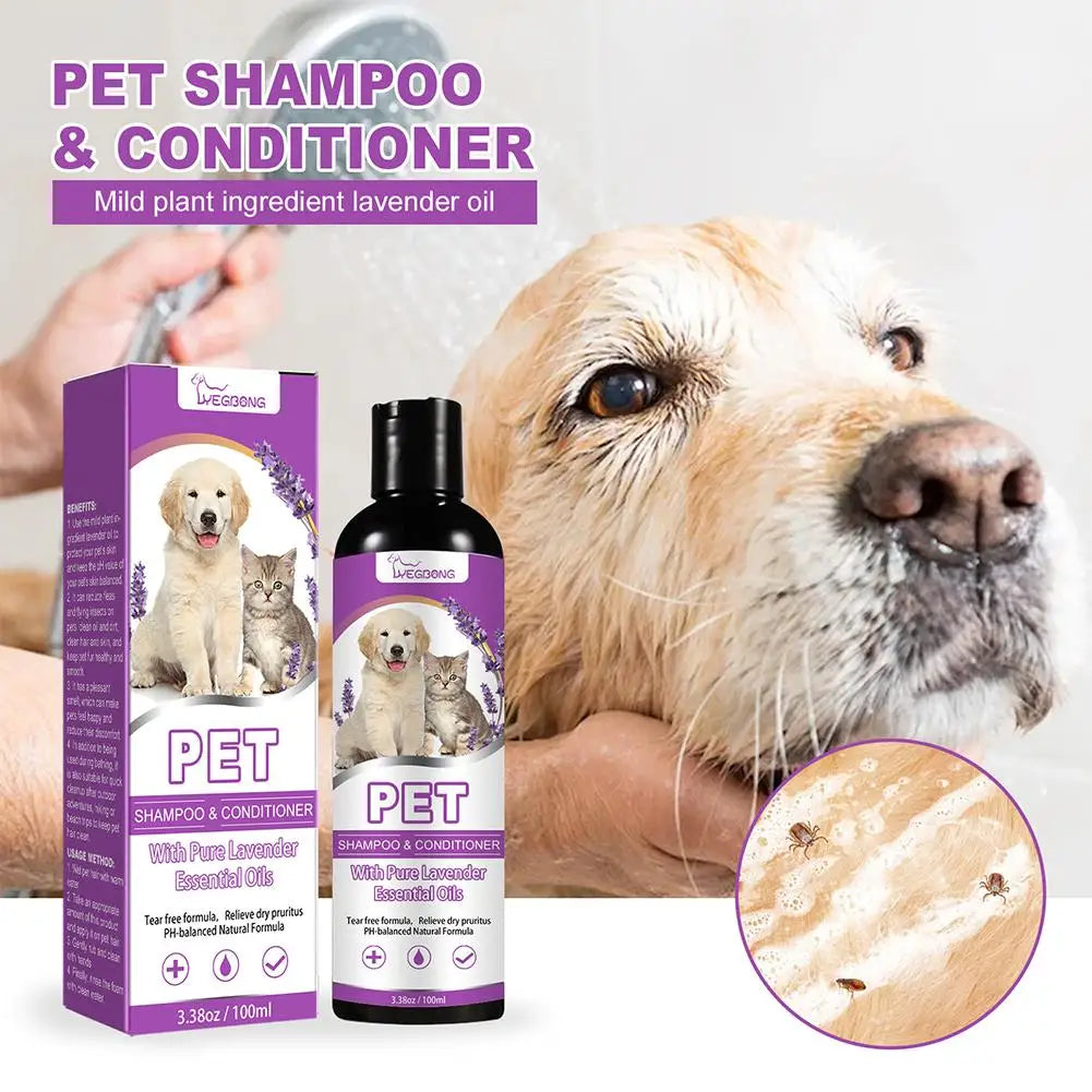 Nestora GlowBath – Fragrant Pet Shampoo for White-Haired Dogs & Cats