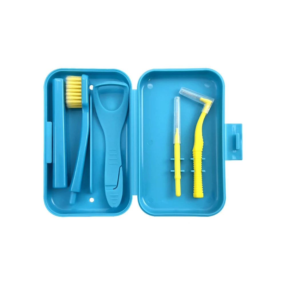 Nestora SmileKit – Portable Toothbrush Box & Oral Hygiene Set | Interdental Brush Travel Case