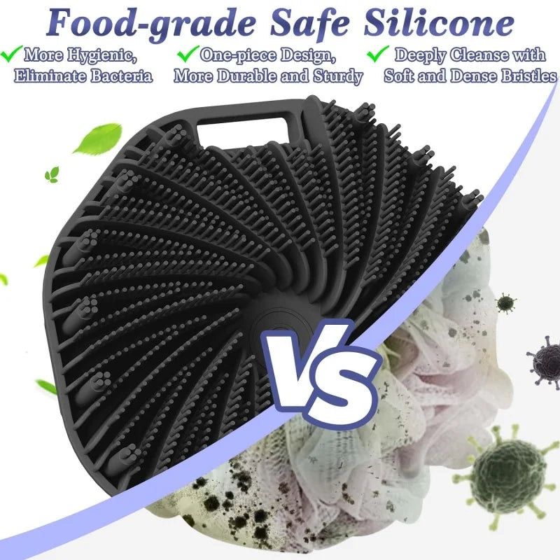 Nestora SkinSweep – Silicone Body Scrubber | Hygienic Shower Brush for Daily Cleansing