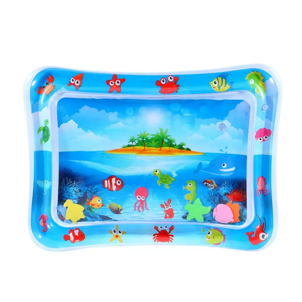 Nestora AquaNest – Inflatable Tummy Time Mat | Sensory Water Play Cushion for Babies