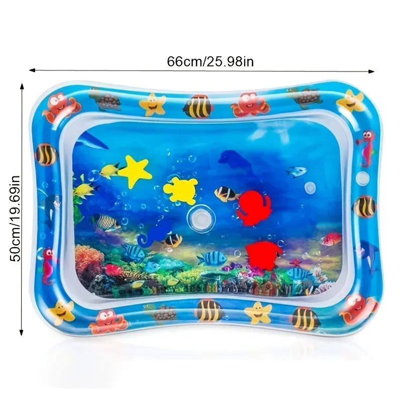 Nestora AquaNest – Inflatable Tummy Time Mat | Sensory Water Play Cushion for Babies