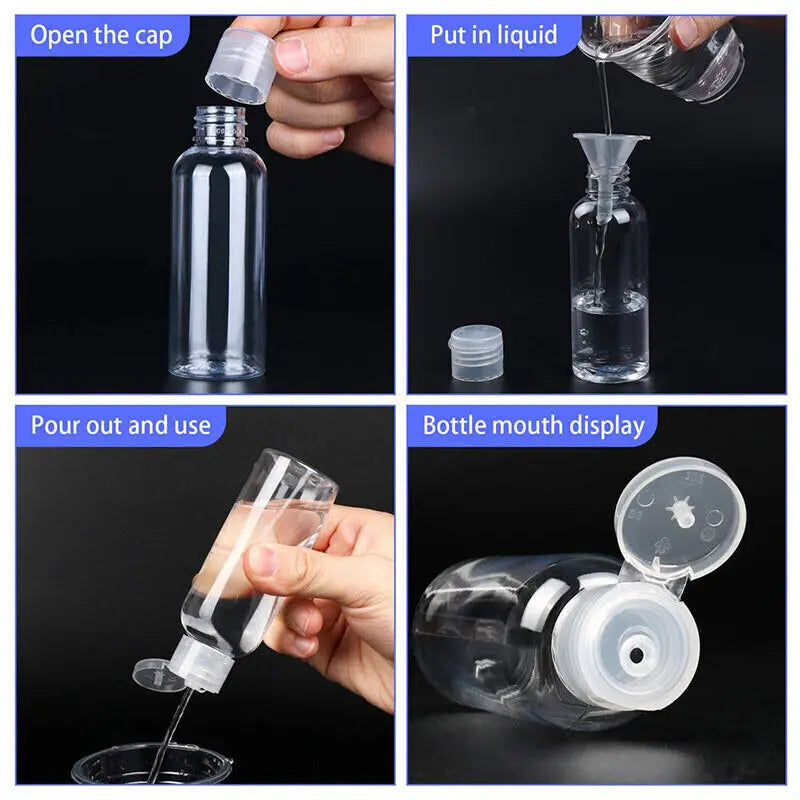 Nestora Travel Care Bottles – Compact Flip-Top Vials for Pet & Personal Use