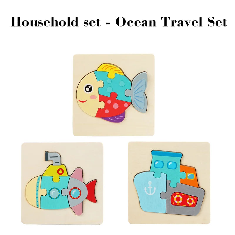 Nestora MiniMatch – Montessori Wooden Puzzle Set | Early Learning Toy for Toddlers