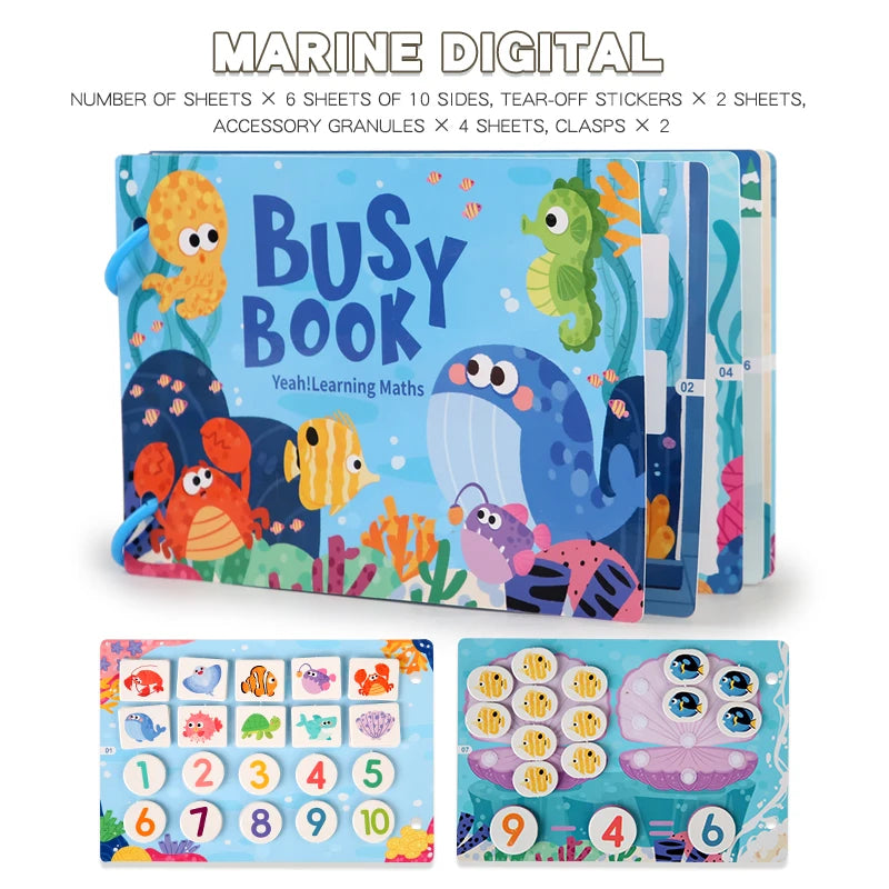 Nestora QuietPlay – Montessori Busy Book | Early Learning & Sensory Activity for Toddlers
