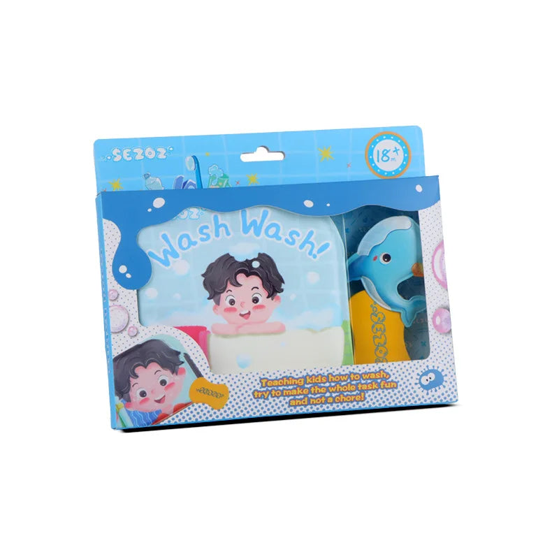 Nestora SplashPages – Baby Bath Book | Magic Water Coloring & Sensory Fun for Toddlers