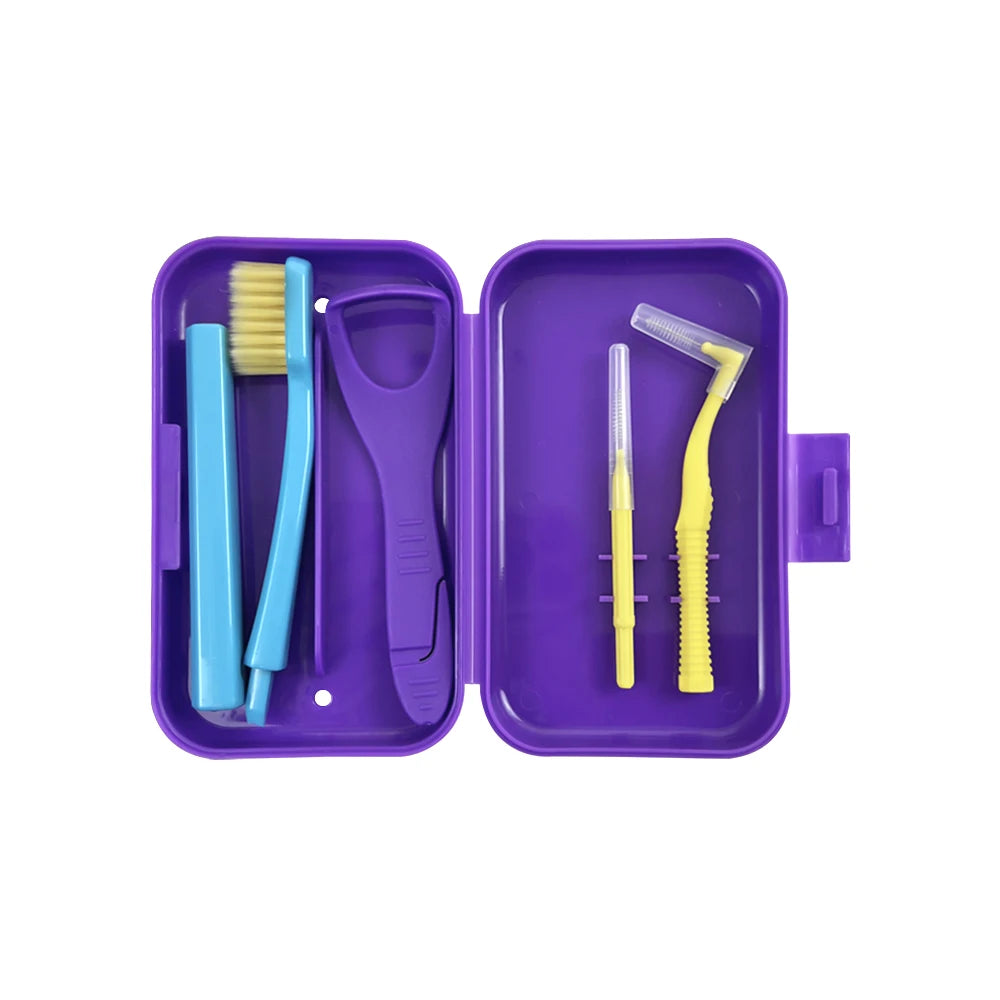 Nestora SmileKit – Portable Toothbrush Box & Oral Hygiene Set | Interdental Brush Travel Case
