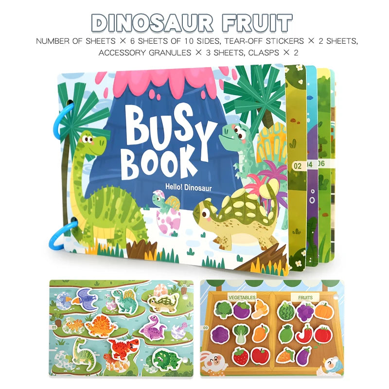 Nestora QuietPlay – Montessori Busy Book | Early Learning & Sensory Activity for Toddlers