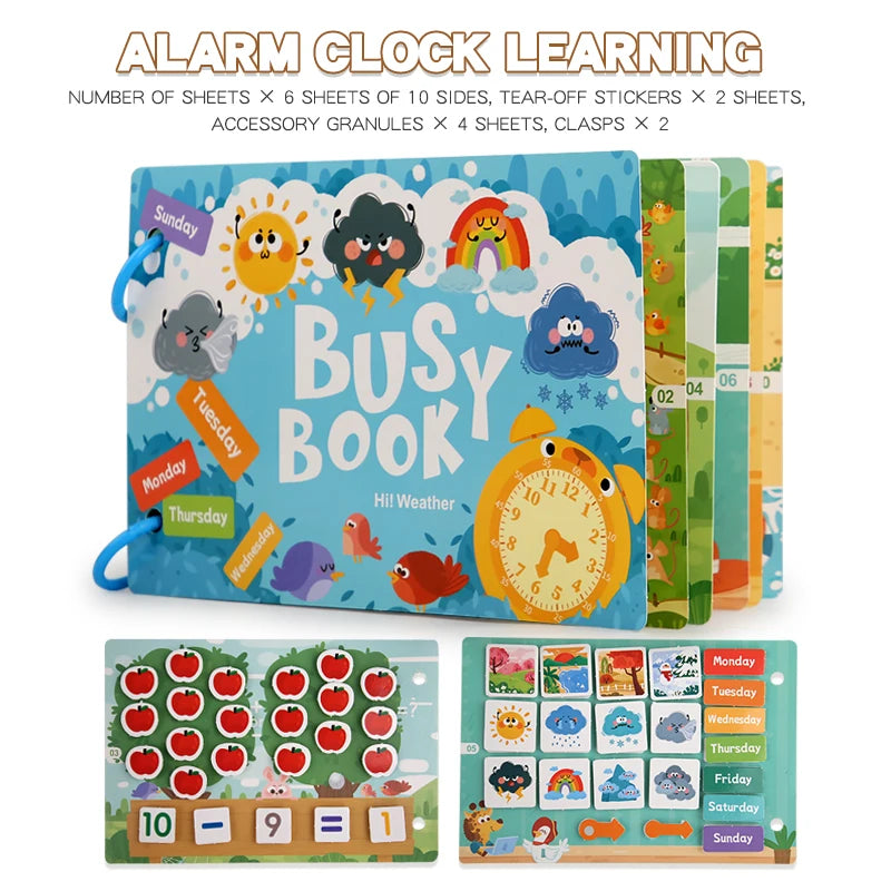 Nestora QuietPlay – Montessori Busy Book | Early Learning & Sensory Activity for Toddlers