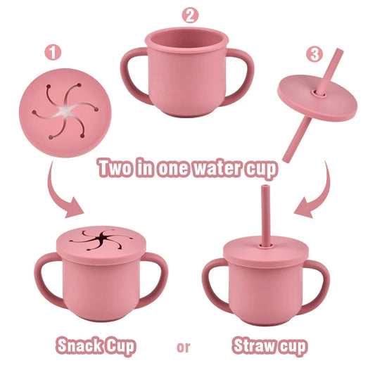 Nestora SipSafe – Silicone Straw Cup | Leakproof, BPA-Free Drinking Cup for Toddlers