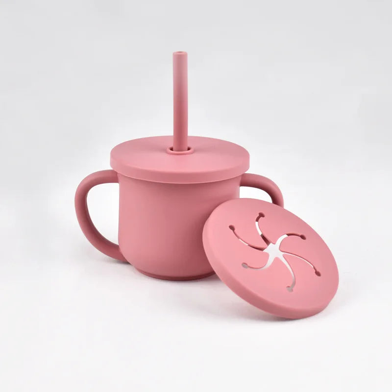 Nestora SipSafe – Silicone Straw Cup | Leakproof, BPA-Free Drinking Cup for Toddlers