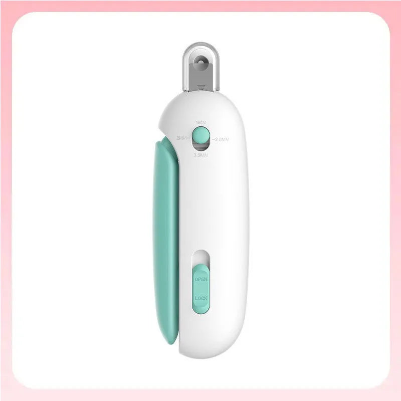 Nestora TrimGuard – Pet Nail Clipper with Adjustable Hole & Nail File | Safe Grooming Tool for Cats & Dogs
