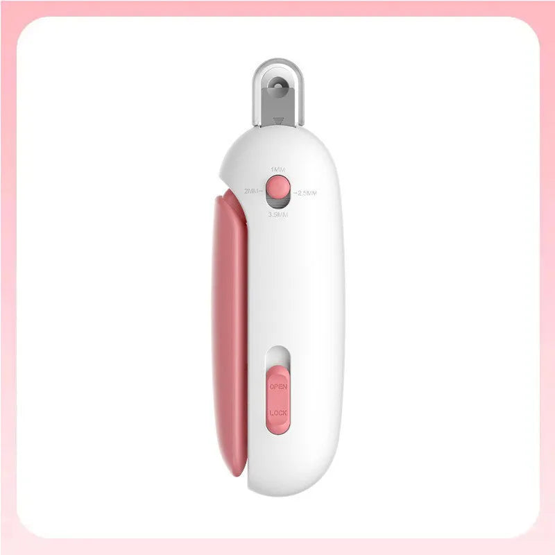 Nestora TrimGuard – Pet Nail Clipper with Adjustable Hole & Nail File | Safe Grooming Tool for Cats & Dogs