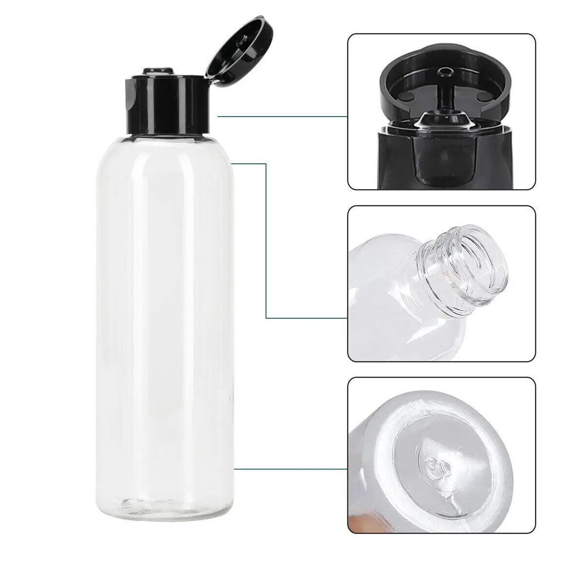 Nestora Travel Care Bottles – Compact Flip-Top Vials for Pet & Personal Use