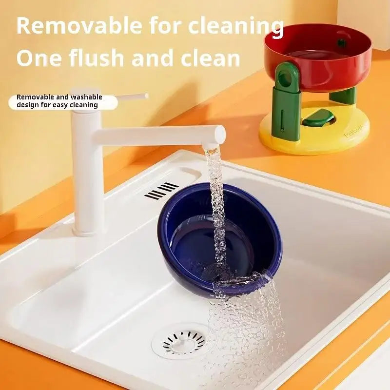 Nestora DuoFold Feeder – Foldable Double Bowl with Slow Feed Design