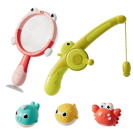 Nestora SplashCatch – LED Magnetic Fishing Game | Bath Toy Set for Toddlers