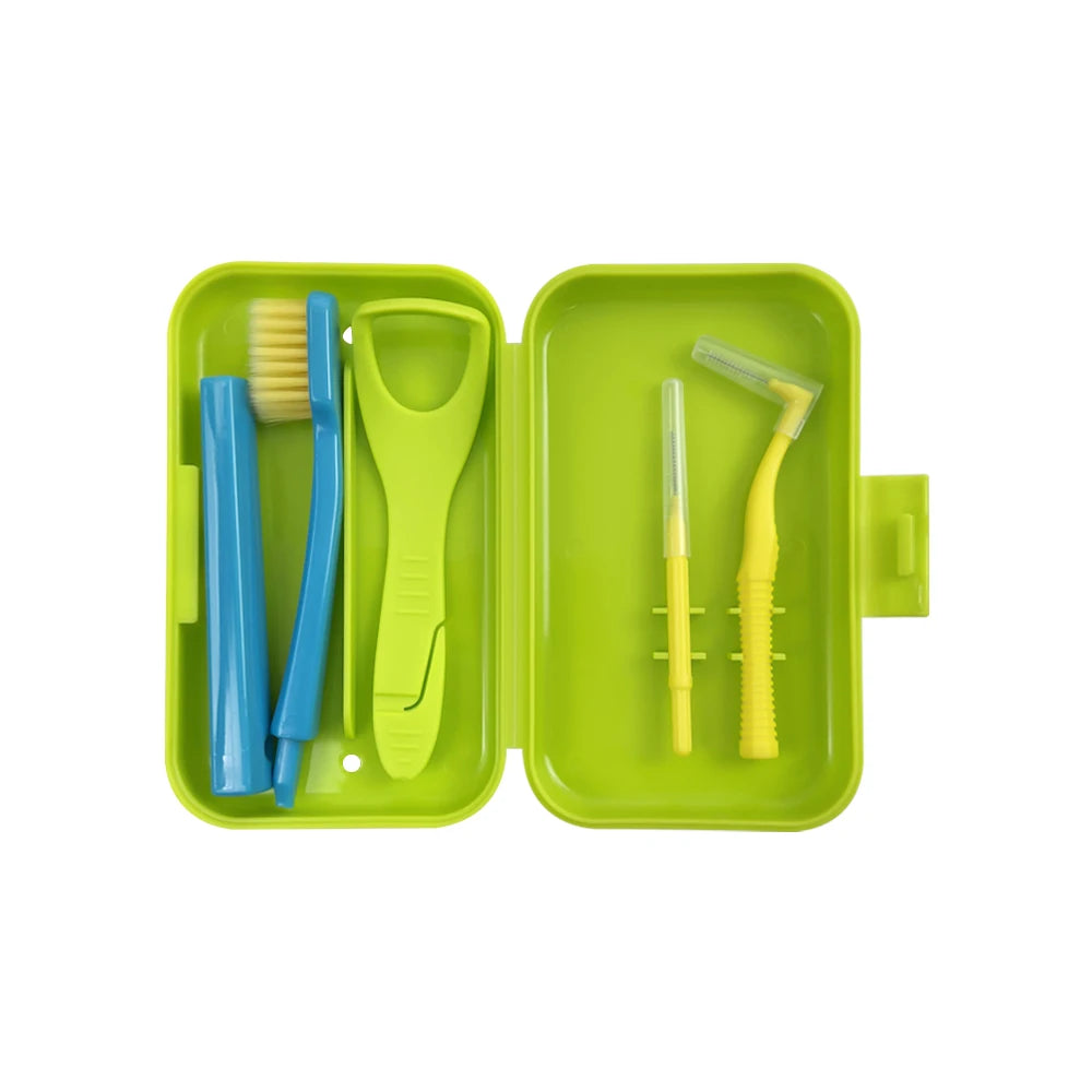 Nestora SmileKit – Portable Toothbrush Box & Oral Hygiene Set | Interdental Brush Travel Case