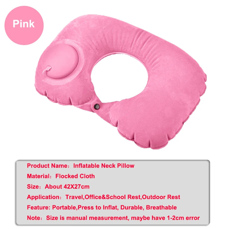 Nestora AirRest – Inflatable Travel Neck Pillow | U-Shaped Cervical Support