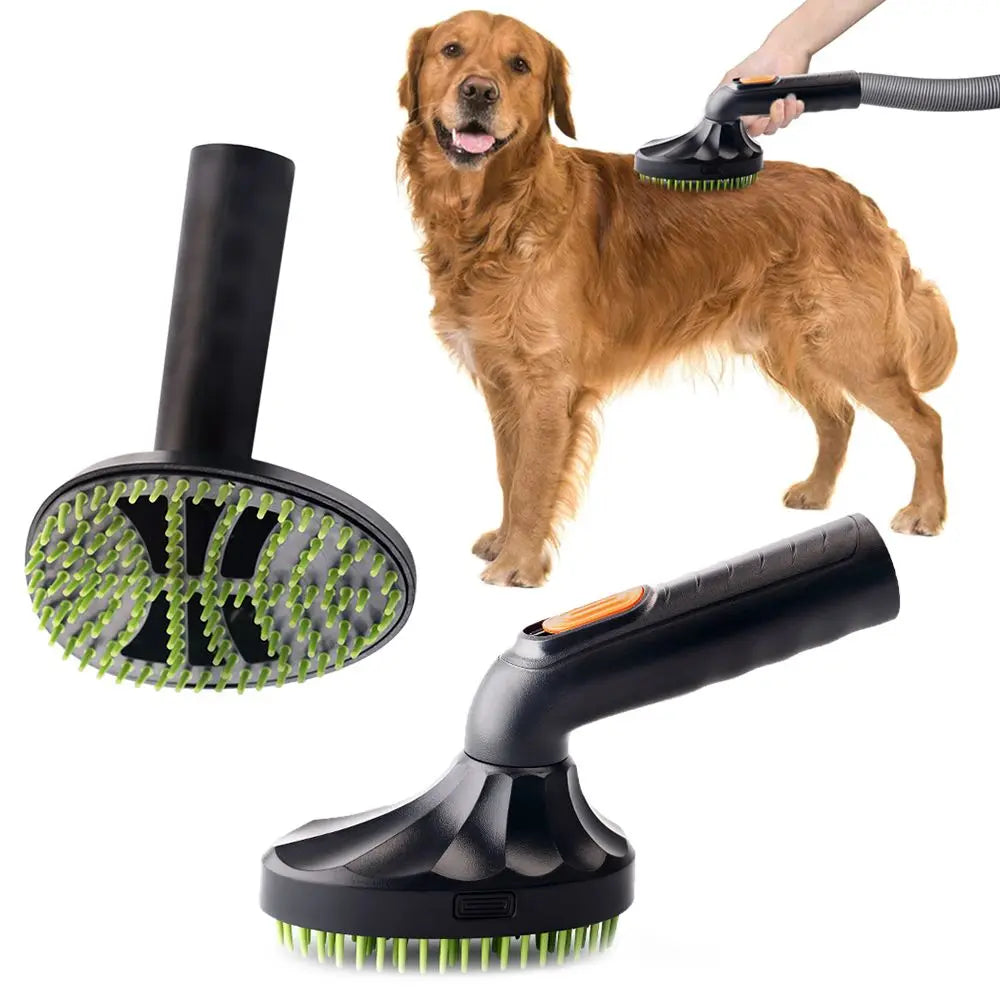 Nestora VacuBrush – Grooming Brush with Vacuum Cleaner Adapter for Pets
