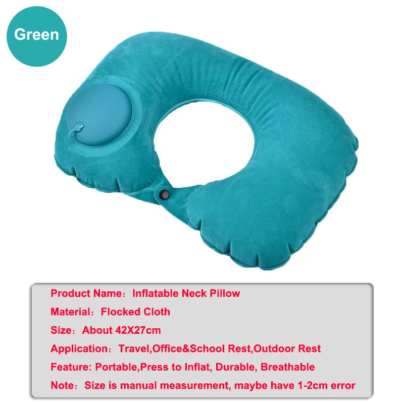 Nestora AirRest – Inflatable Travel Neck Pillow | U-Shaped Cervical Support