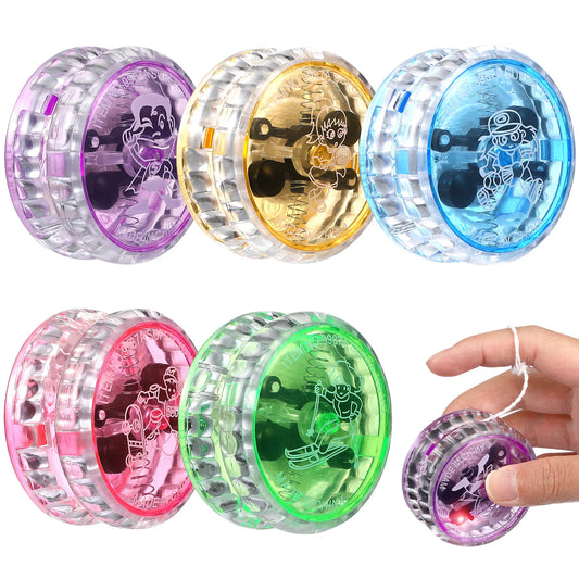 Nestora GlowBounce – LED YoYo Ball Set | Light-Up Party Toy for Kids (2-Pack)
