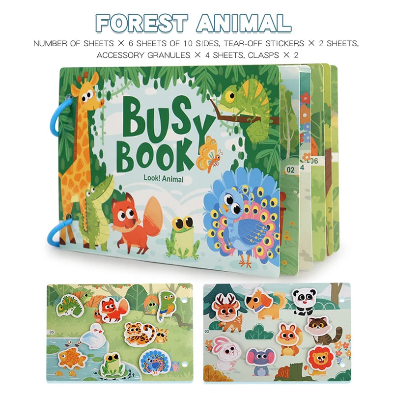 Nestora QuietPlay – Montessori Busy Book | Early Learning & Sensory Activity for Toddlers